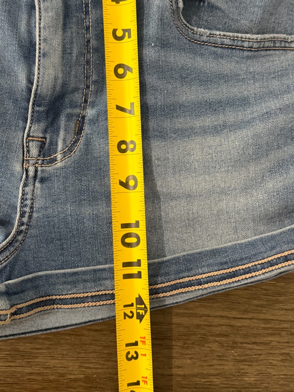 American Eagle Outfitters Light Blue Denim Jean Shorts - Picture 7 of 8